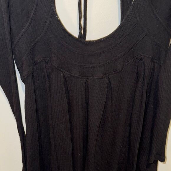 Free People  "It's always you " Black Women's Top low back - Picture 3 of 7